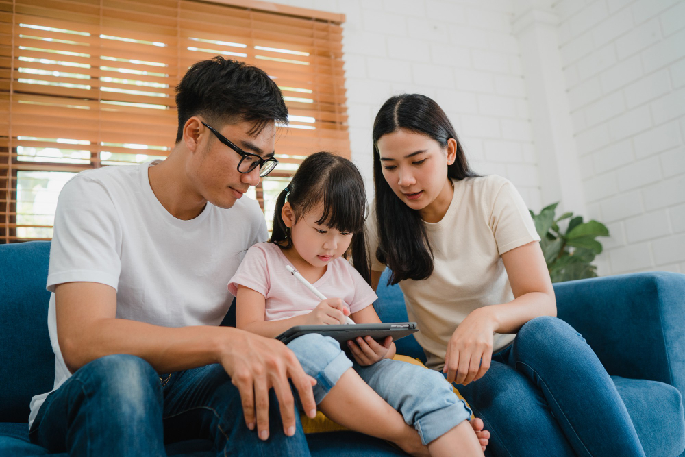 parenting without punishment Asian parents teaching