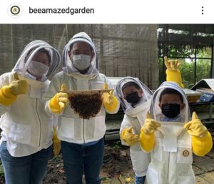 Kids at Bee farm 
