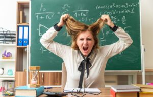 Angry teacher who is lacking class control- Bad Preschool Teachers