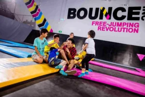 Kids Jumping in the Trampoline - Trampoline Park Singapore 