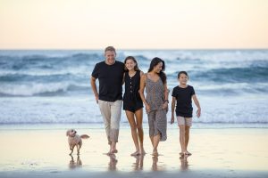 Family Walking on the Sandy Shore - Coercive Parenting
