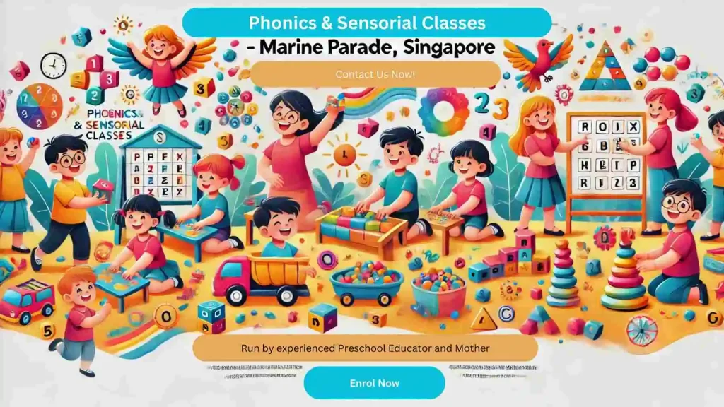 Phonics and sensorial class in Marine Parade Singapore