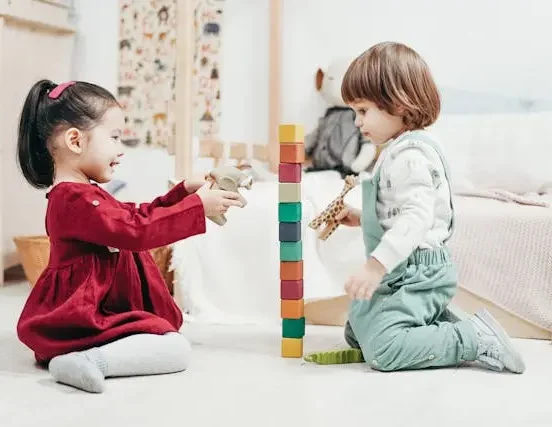 toys for kids in melbourne, kids playing with blocks